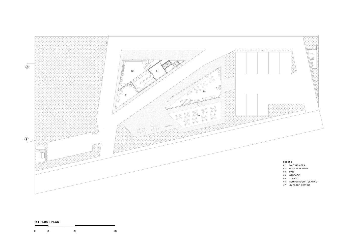 ARA Studio,咖啡廳,咖啡店設計,150㎡咖啡廳設計,Jokopi MERR,白色極簡風格咖啡廳,國外咖啡廳設計案例