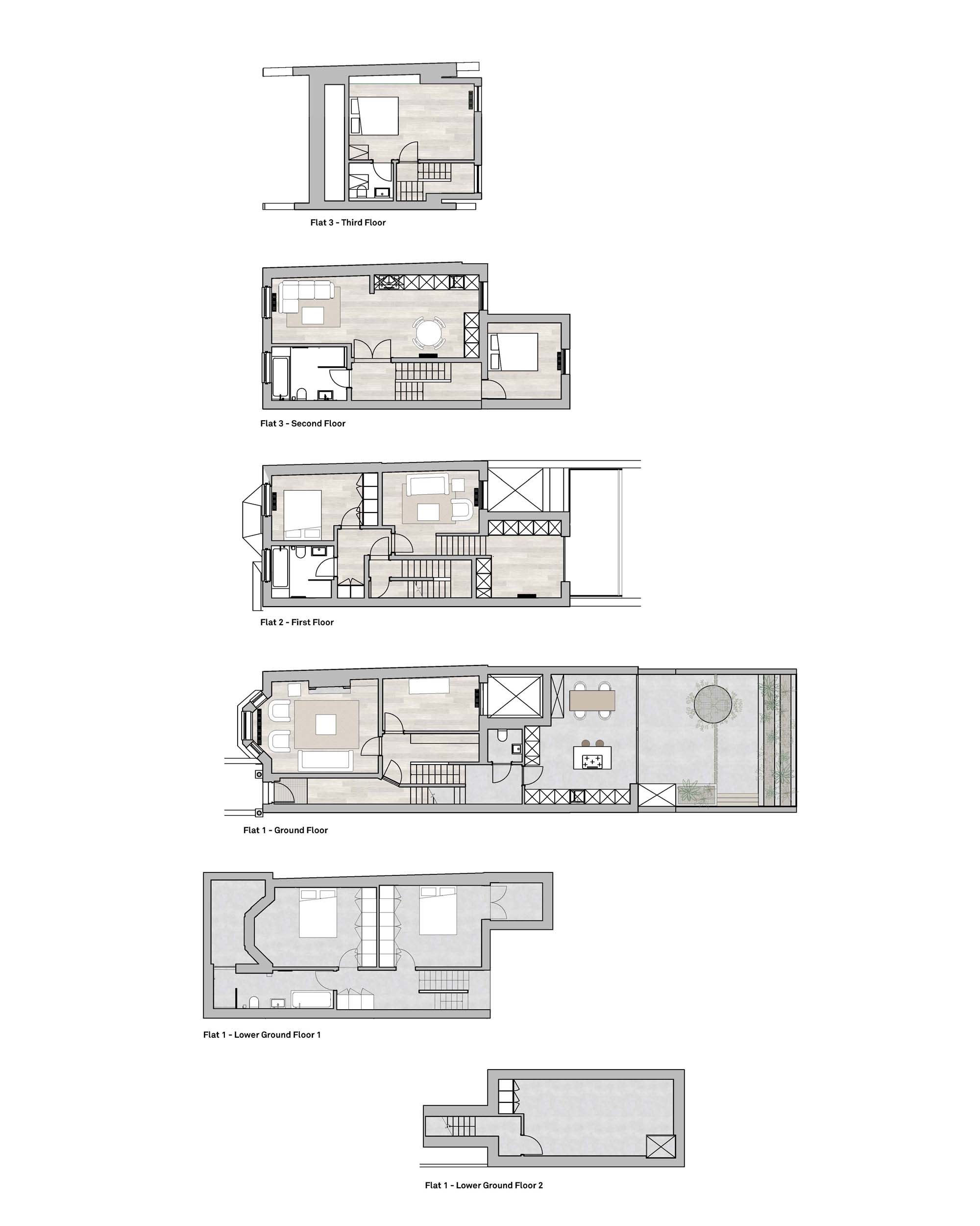 Daytrip Studio,倫敦,聯排別墅設計案例,東方禪,極簡主義,國外聯排別墅設計,住宅改造設計方案