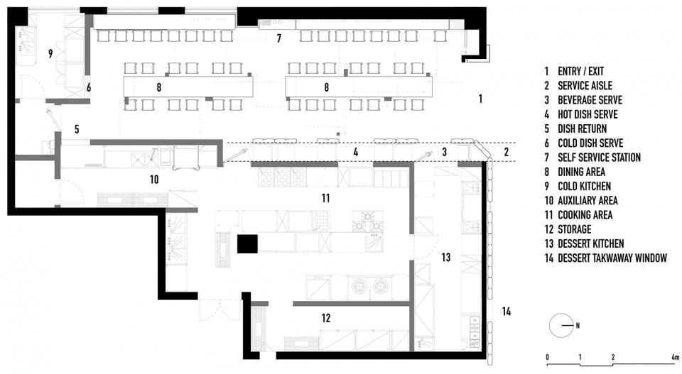 餐廳設計,快餐店設計,麵店設計,北京餐廳設計,北京快餐店設計,胖妹麵莊,胖妹麵莊太古裏店,北京胖妹麵莊,餐廳設計案例,OFFICE AIO