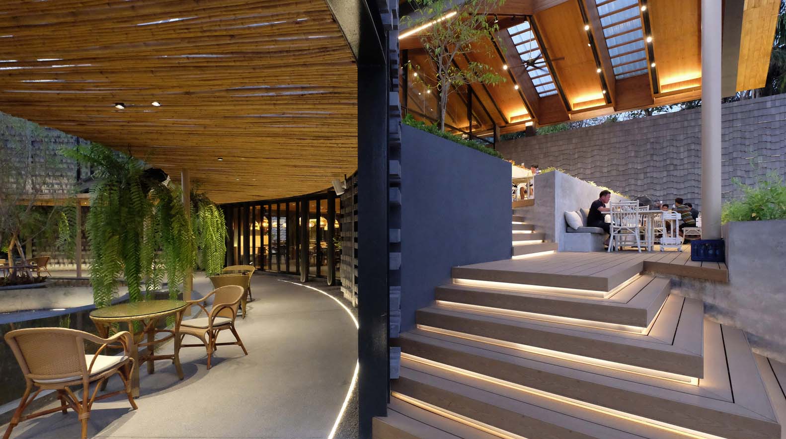 Looklen Architects,餐廳設計,Baan Nhuer Nham Restaurant,泰國,餐廳設計案例,國外餐廳設計,餐廳設計方案,花園餐廳,休閑餐廳