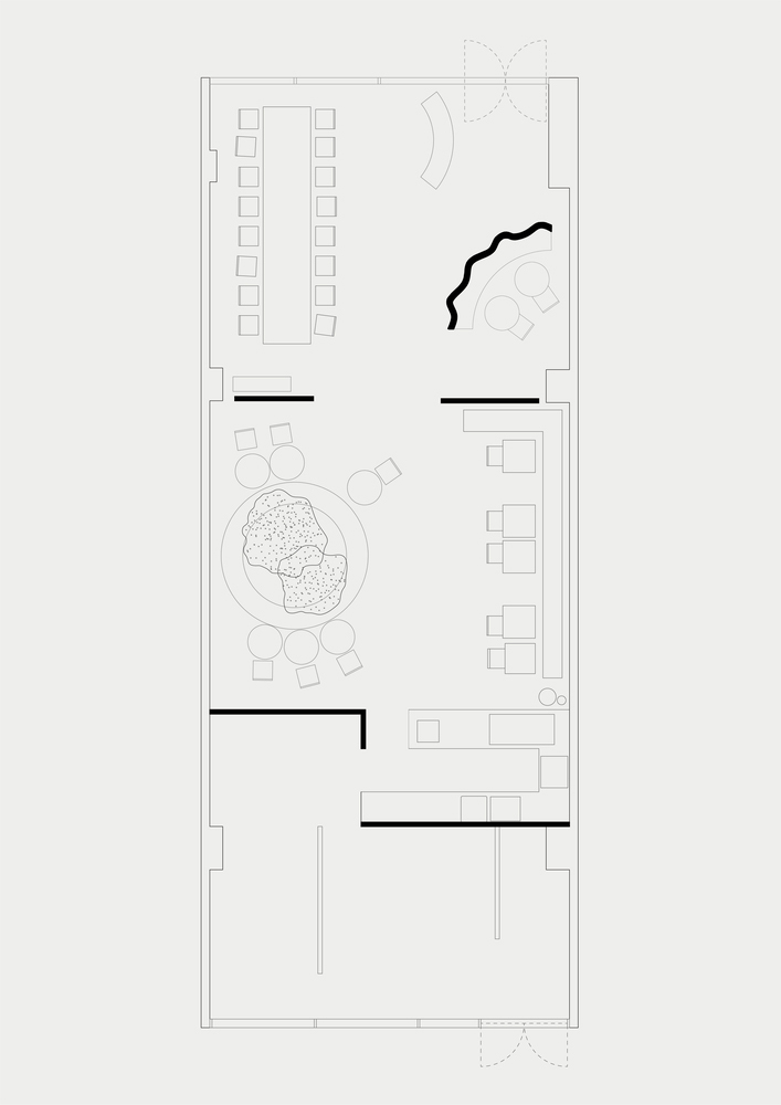 Studio Studio,餐廳設計案例,餐廳設計,韓國,國外餐廳設計,極簡風格餐廳設計,170㎡餐廳,創意餐廳,餐廳設計方案