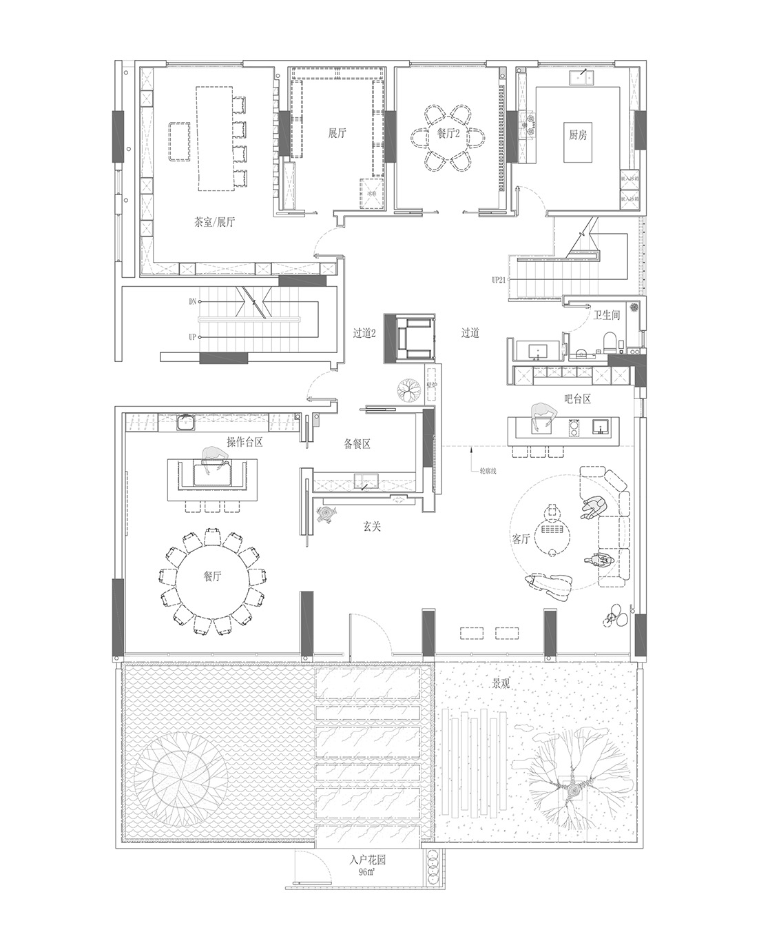 T&D知行空間設計,570㎡,惠州,水波裏私宅,知行空間設計,梵品木飾麵,惠州住宅設計,惠州家裝設計,複式