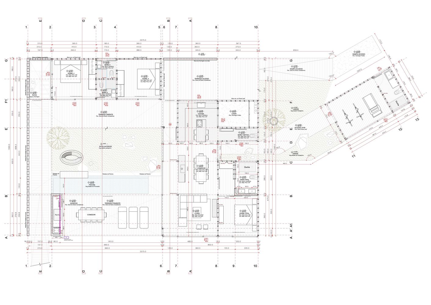 別墅設計,別墅設計案例,Juan Pablo Ureta Arquitectos,180㎡,極簡風格別墅,別墅庭院設計,智利,國外別墅設計案例