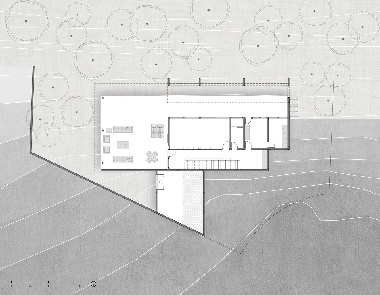 Felipe Caboclo Arquitetura,470㎡,別墅設計案例,原木色景觀別墅,國外別墅設計,野獸派風格,山景別墅