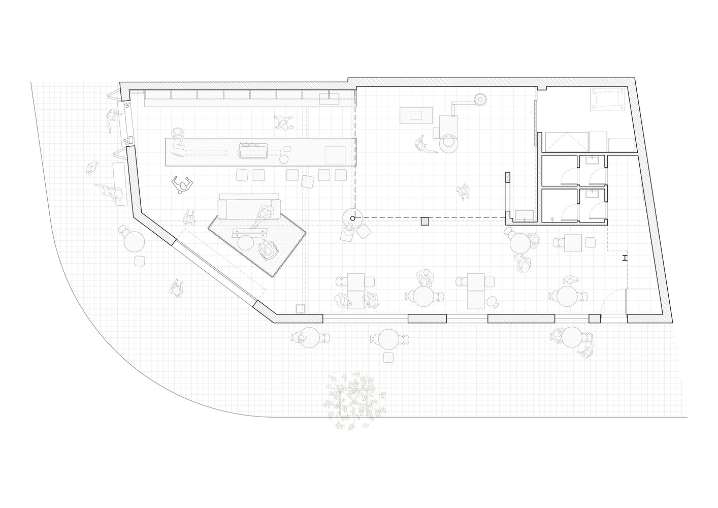 咖啡廳設計,咖啡店設計案例,Mutar,Cuervo咖啡店,阿根廷,130㎡,國外咖啡廳設計案例