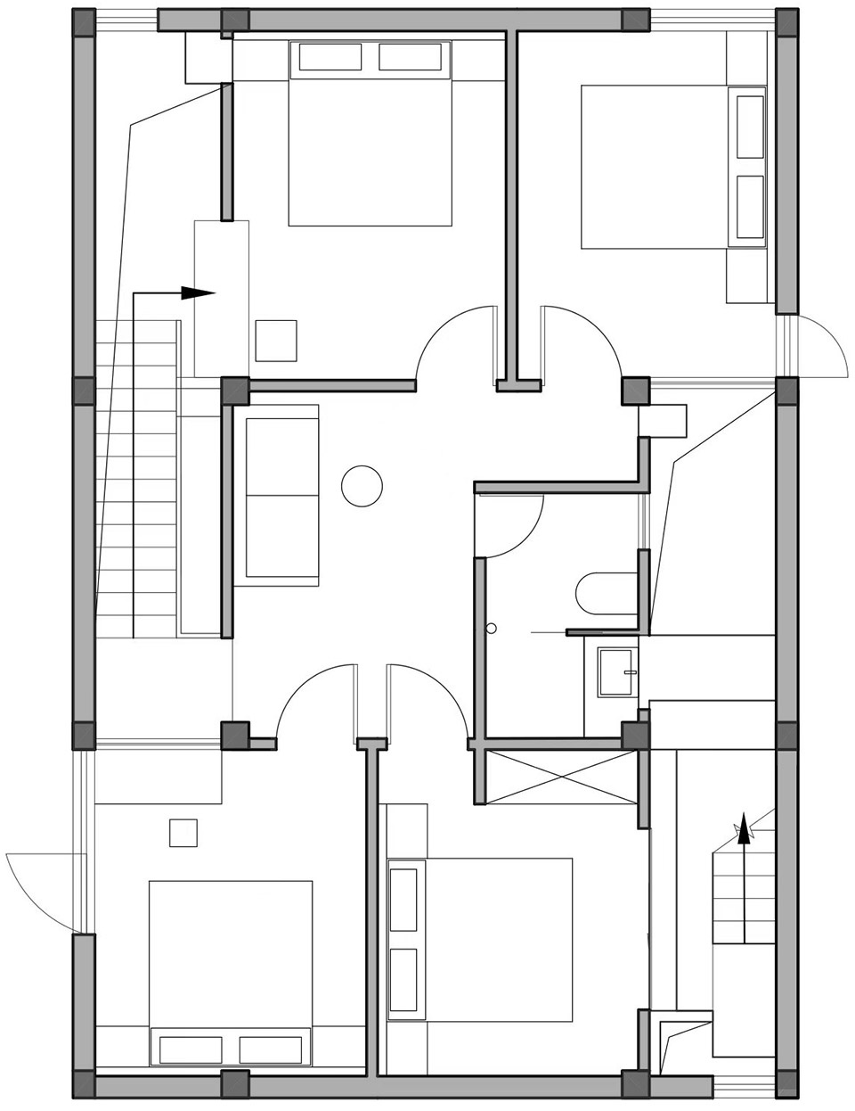 自建房設計,鄉村住宅設計,鄉村自建房,住宅設計案例,住宅設計,自建房裝修,杭州住宅設計,杭州鄉村住宅設計,現代風格住宅設計,獨棟住宅設計,田之間建築,植田建築,極小天井住宅,千島湖方宅,杭州千島湖方宅