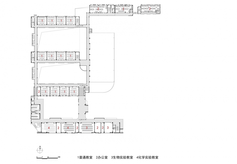 學校設計,學校改造設計,校園設計你,學校裝修,學校設計案例, 深圳南山麒麟中學,麒麟中學,南山麒麟中學,深圳中學,深圳,深圳學校設計,深圳大學建築設計研究院,元本體工作室,深大建築設計研究院