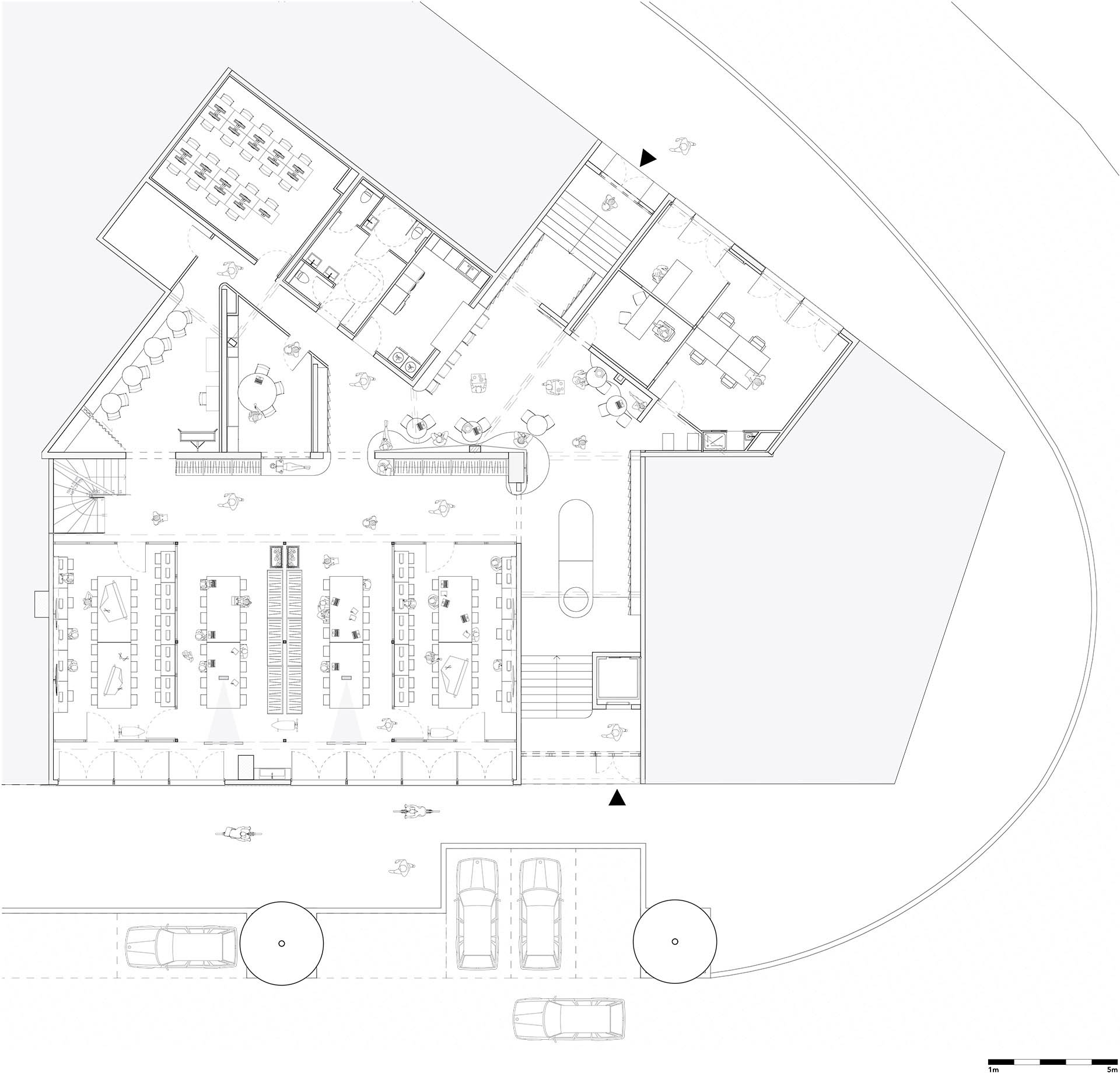 大學教室設計,時裝學院,教室設計案例,法國,國外大學教室設計,b2p architecture,教室設計方案