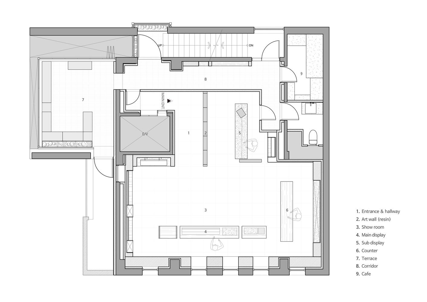 Studio Motif,零售店設計,香水店設計,化妝品店,品牌體驗店,零售體驗店,GRANDAND,韓國,首爾,香水店設計案例,105㎡