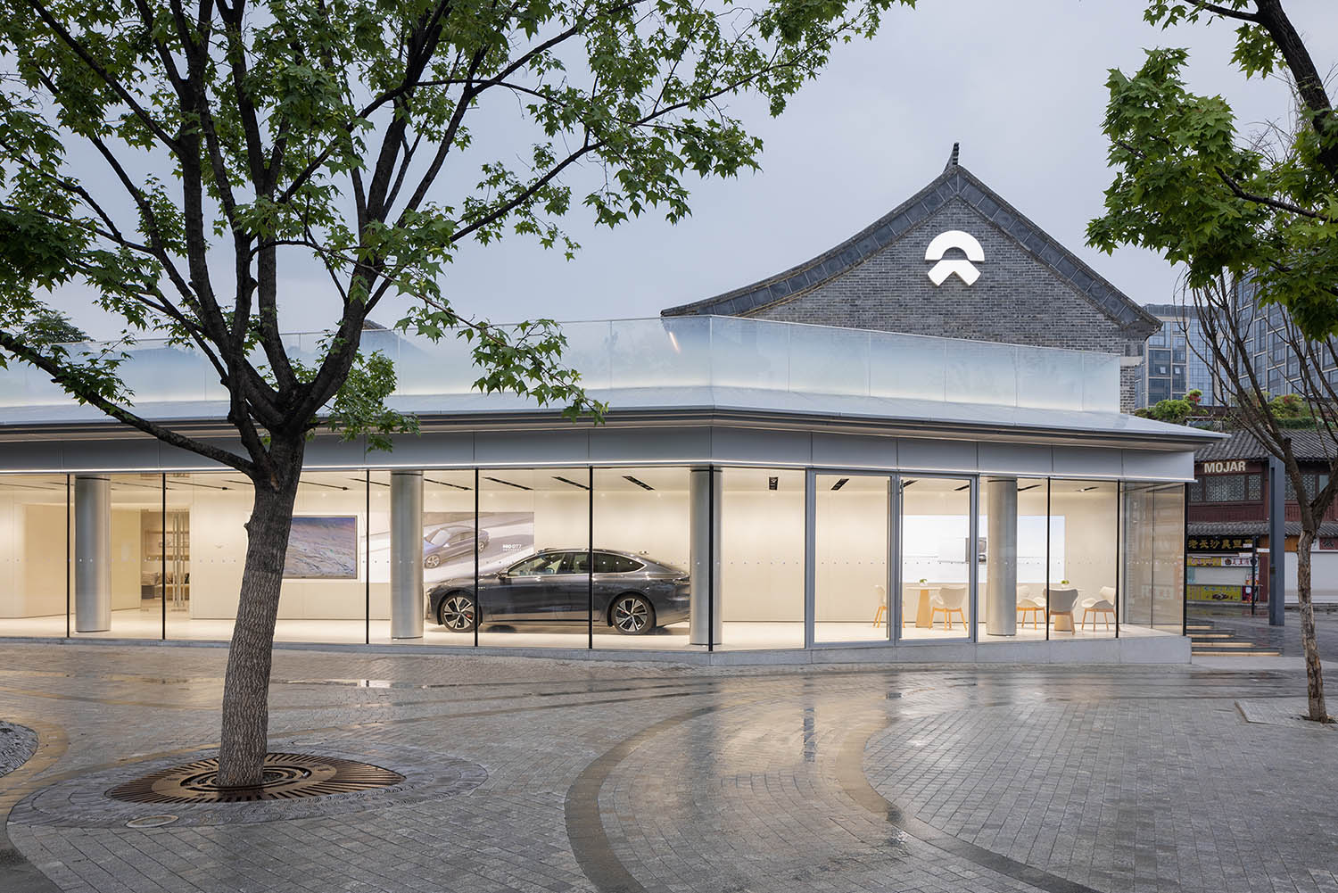 蔚來汽車NIO House,NIO House,蔚來汽車展廳設計,濟南蔚來汽車展廳,濟南展廳設計,展廳設計,汽車展廳設計,體驗店設計,汽車體驗店設計,汽車銷售店設計,蔚來汽車,LUKSTUDIO芝作室,芝作室設計,陸穎芝