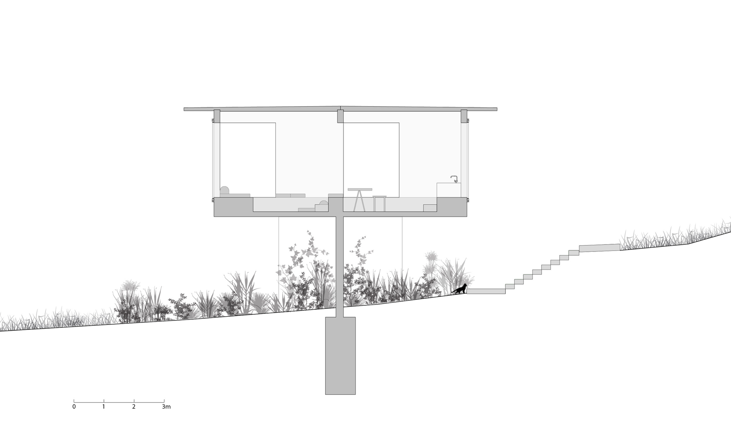 住宅建築設計,極簡住宅設計案例,LCLA,CLARA ARANGO,哥倫比亞,雷蒂羅,國外住宅設計案例,極簡主義,住宅設計,混凝土住宅,度假屋