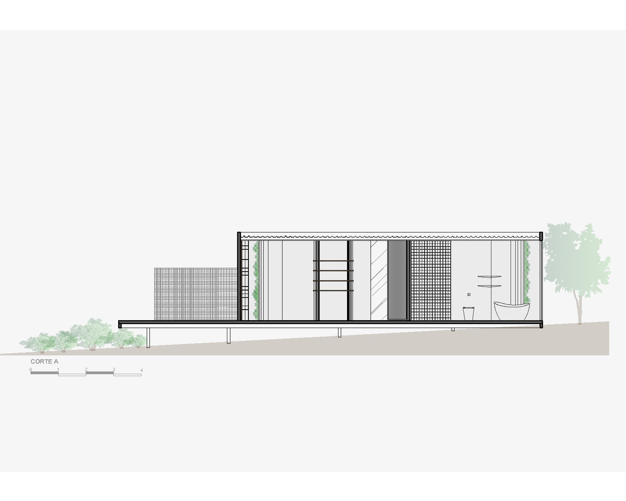 度假屋設計,住宅設計案例,Nídia Duarte Arquitetura,巴西,國外住宅設計案例,別墅裝修,住宅設計,原木色,120㎡,度假小屋