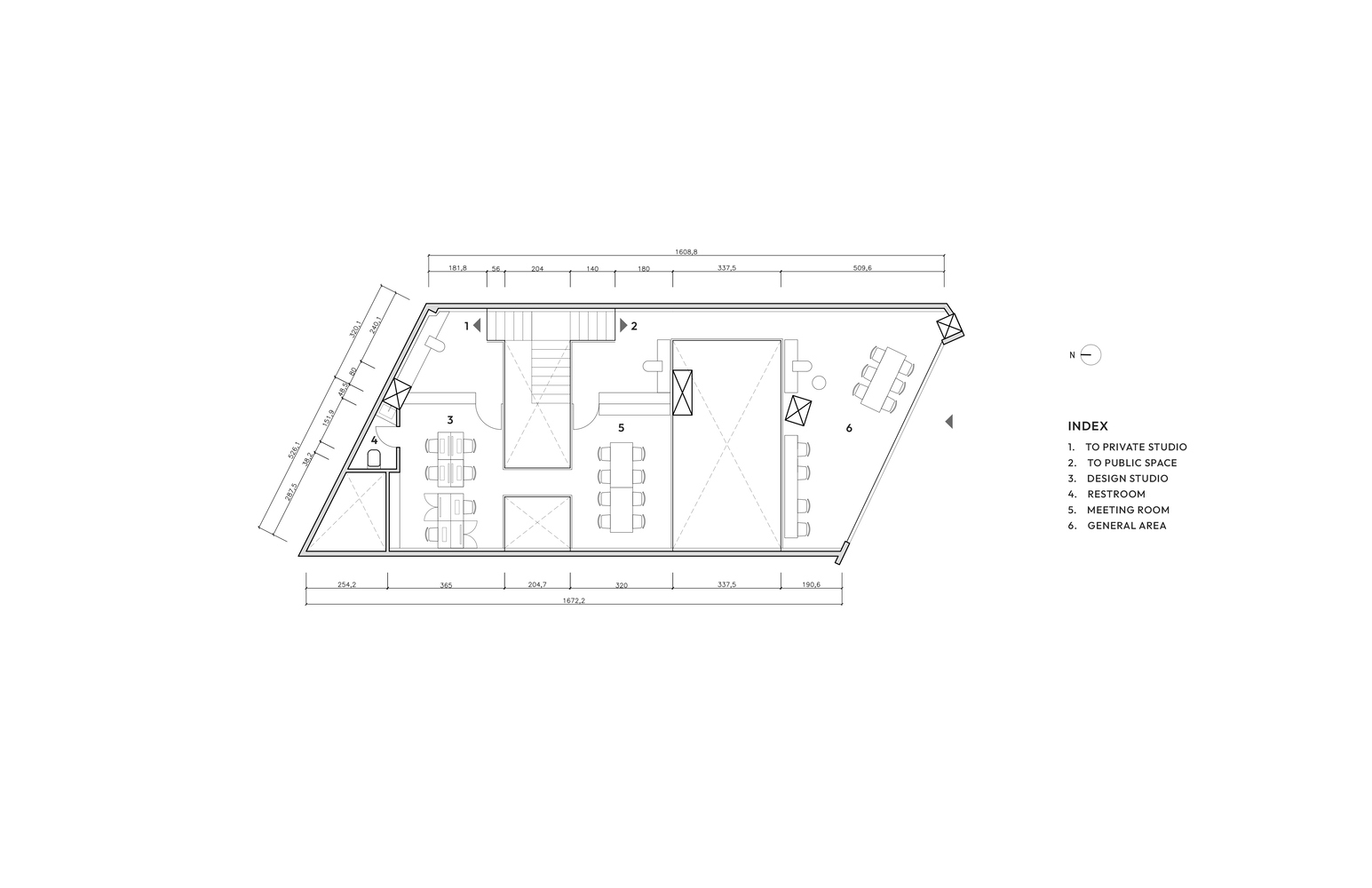 辦公室設計,辦公空間設計,辦公室設計案例,辦公室裝修,130㎡,國外辦公室設計案例,設計公司辦公室,墨西哥,Madarq studio,咖啡店,設計工作室,設計公司展廳