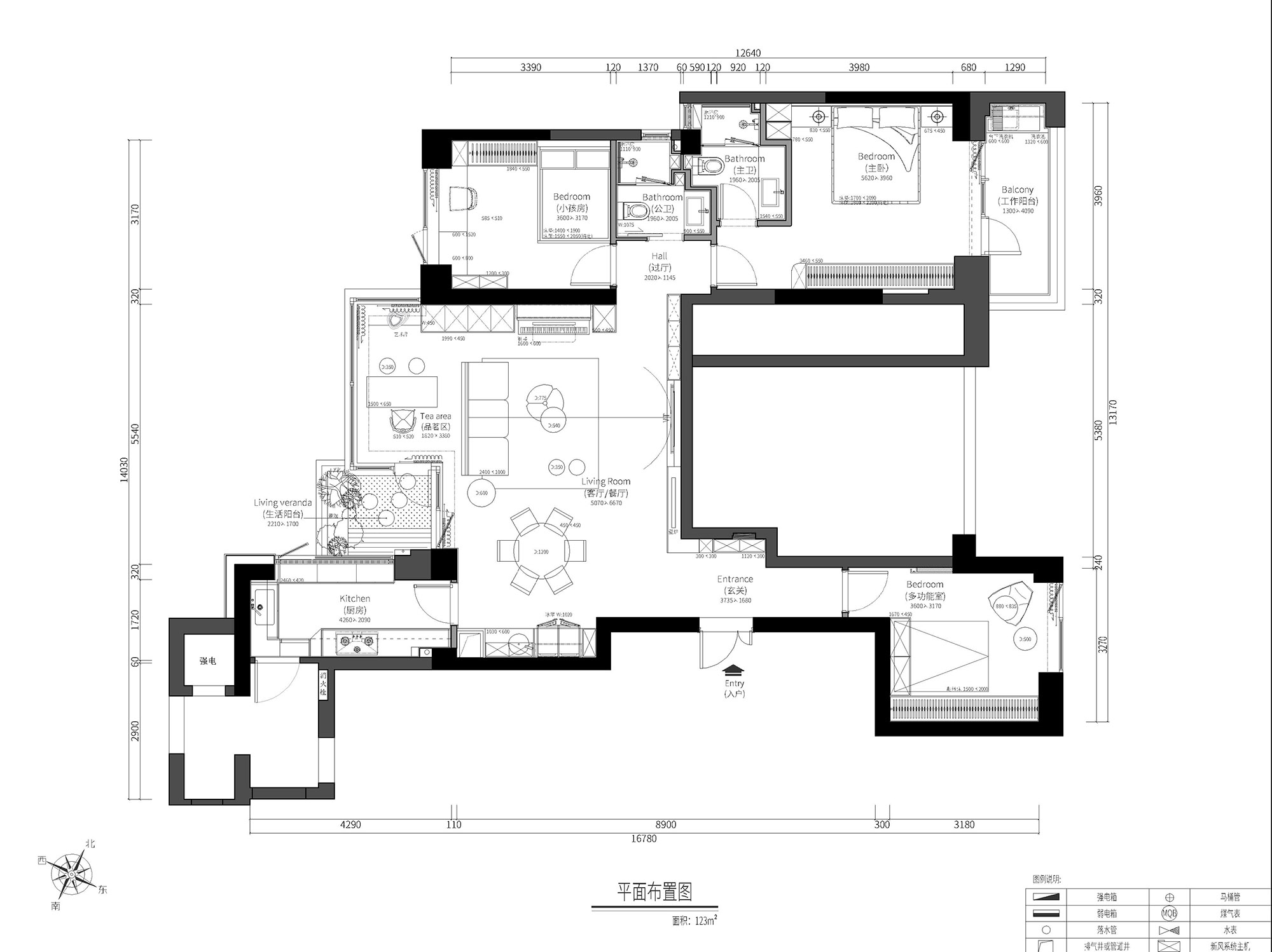 品川設計,公寓住宅設計,125㎡,福州,家裝設計,公寓設計案例,金輝江山銘著,蔡茂青