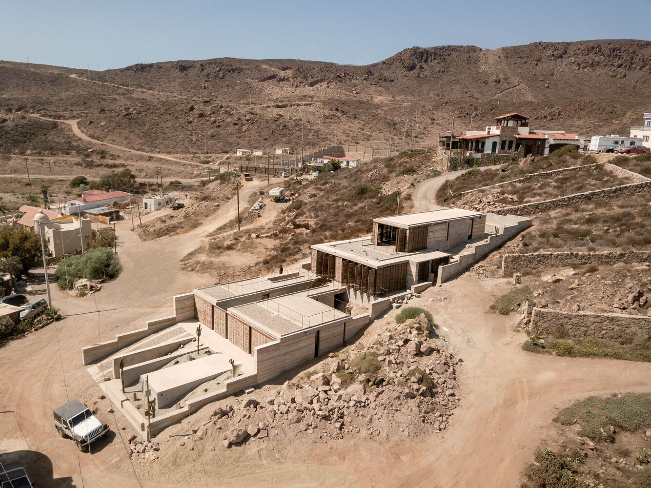 住宅建築設計,住宅設計案例,Arquitectura nativa,景觀住宅,墨西哥,國外住宅設計案例,310㎡,夯土牆