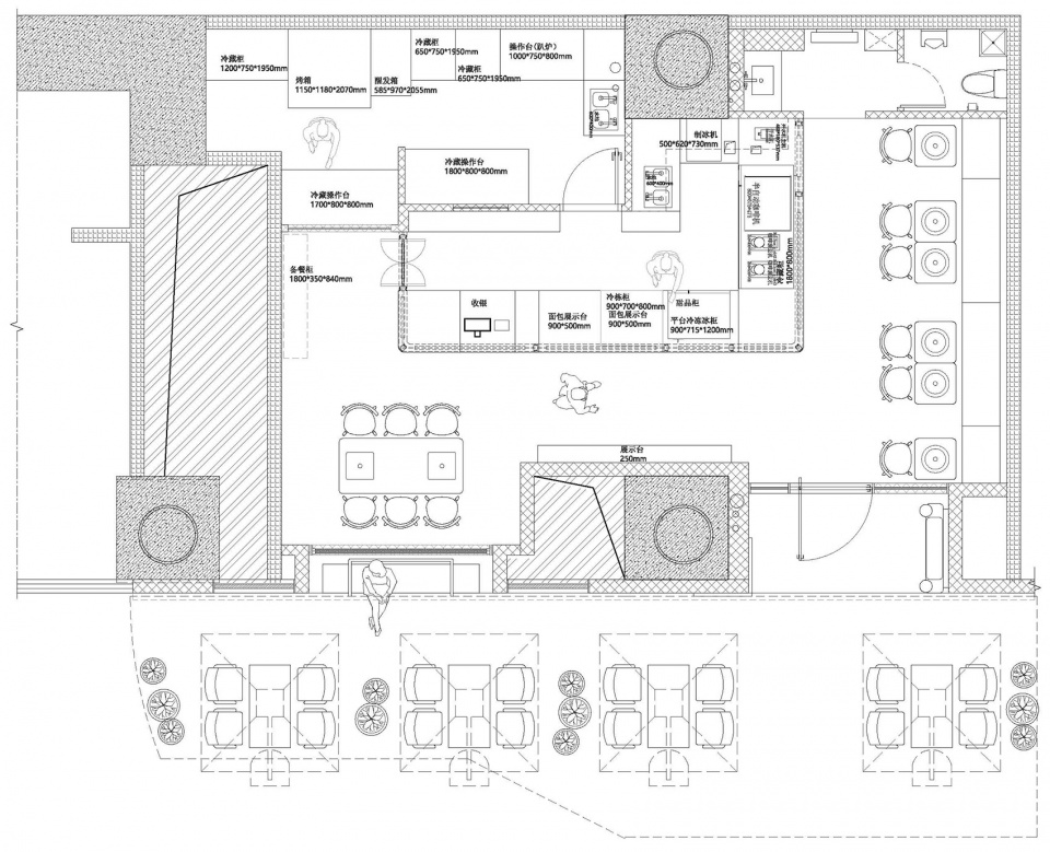 餐廳設計,休閑餐廳設計,早餐廳設計,餐廳設計案例,one Plate,成都one Plate,成都餐廳,one Plate早午餐吧,成都one Plate早午餐吧,構看建築設計,構看建築,構看