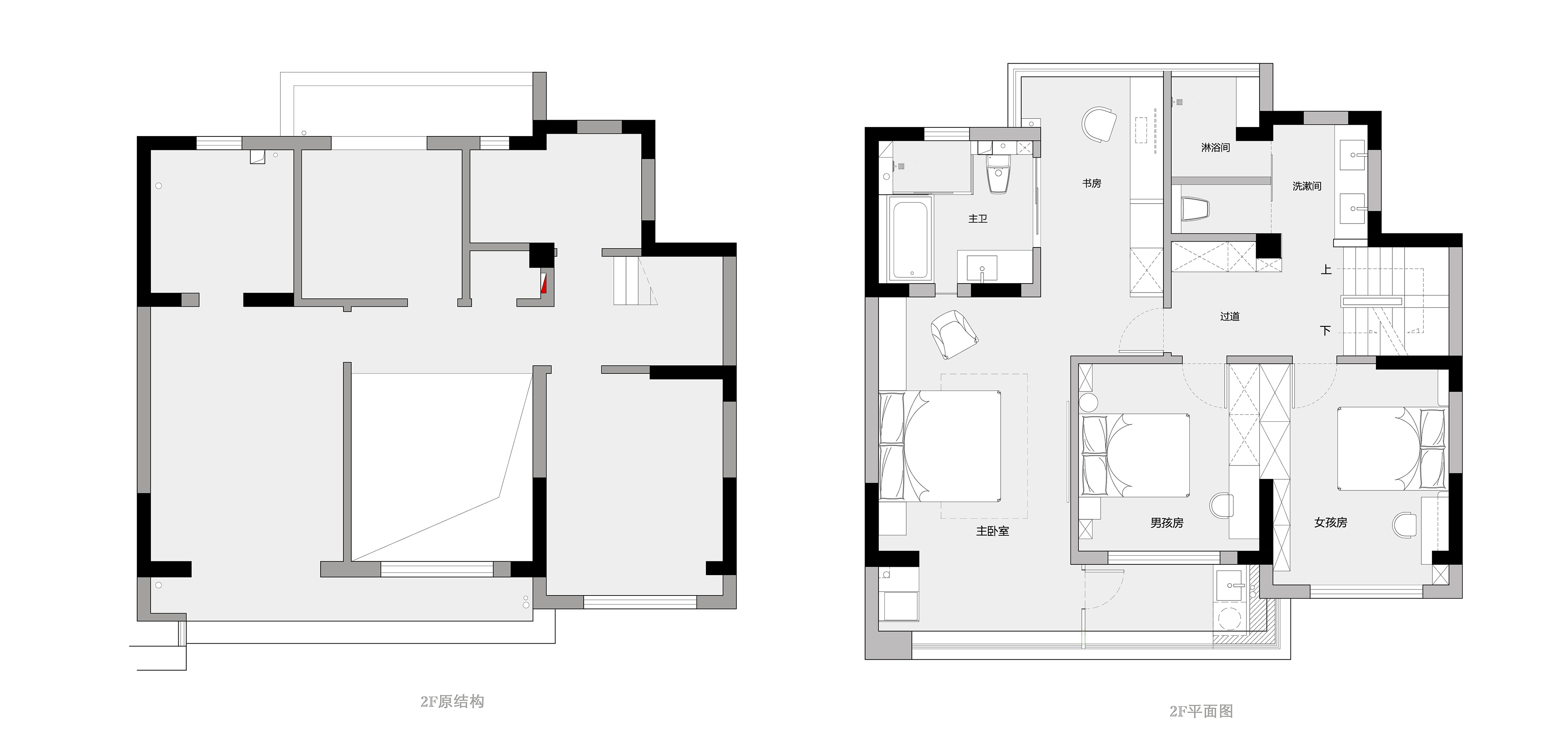 220㎡複式設計,220㎡,頂層複式設計,複式設計案例,現代風格複式設計,住宅設計,家裝設計,鎮江,貝爾加湖畔頂層複式,賈峰雲設計研究室,賈峰雲