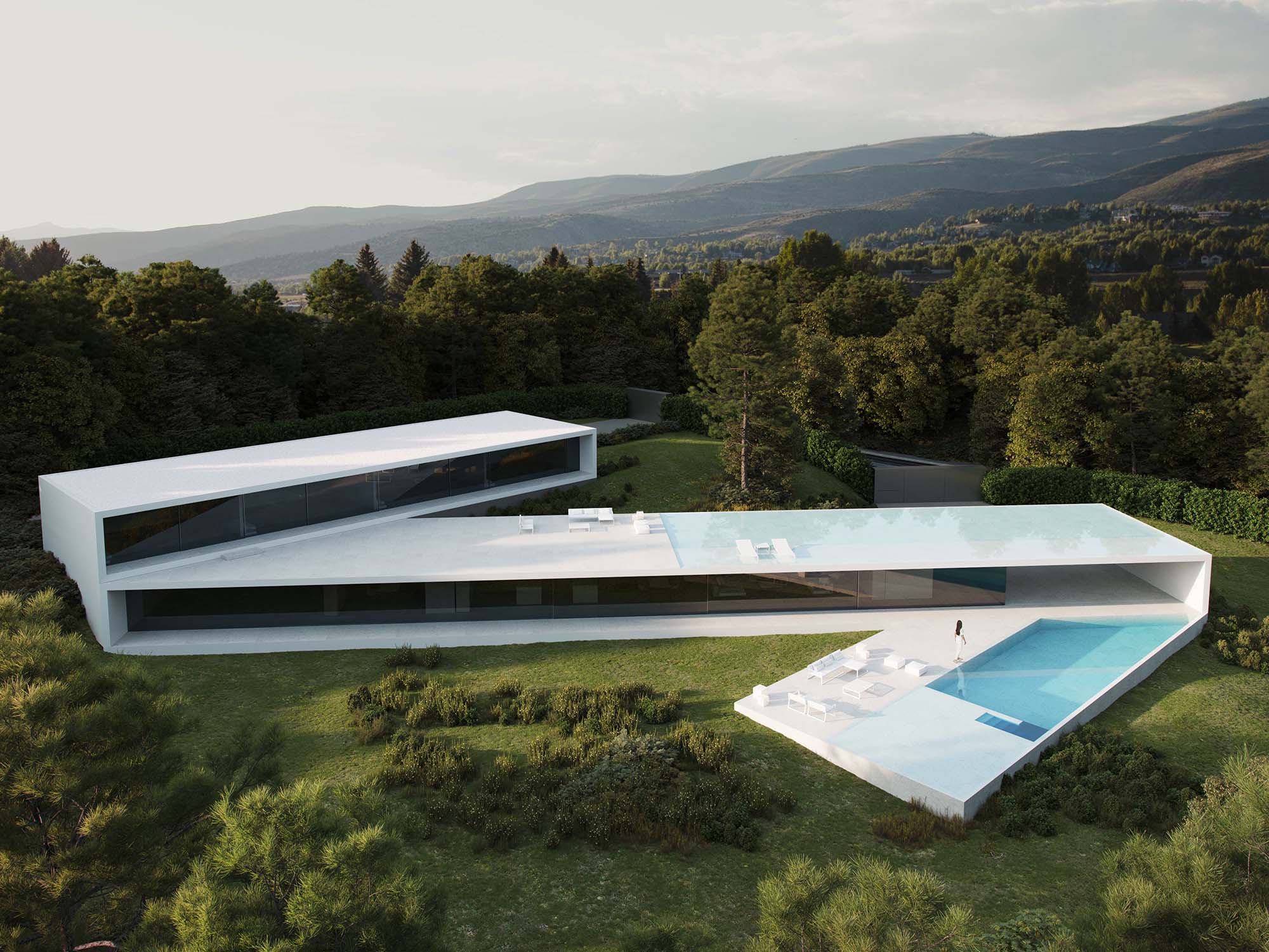 別墅設計,別墅設計案例,Fran Silvestre Arquitectos,西班牙,別墅設計方案,別墅裝修,極簡主義,山景別墅