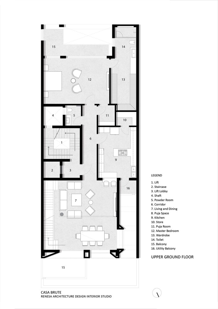 住宅建築改造設計,野獸派,極簡主義,住宅設計案例,RENESA Architecture,印度,新德裏,國外住宅設計案例,700㎡