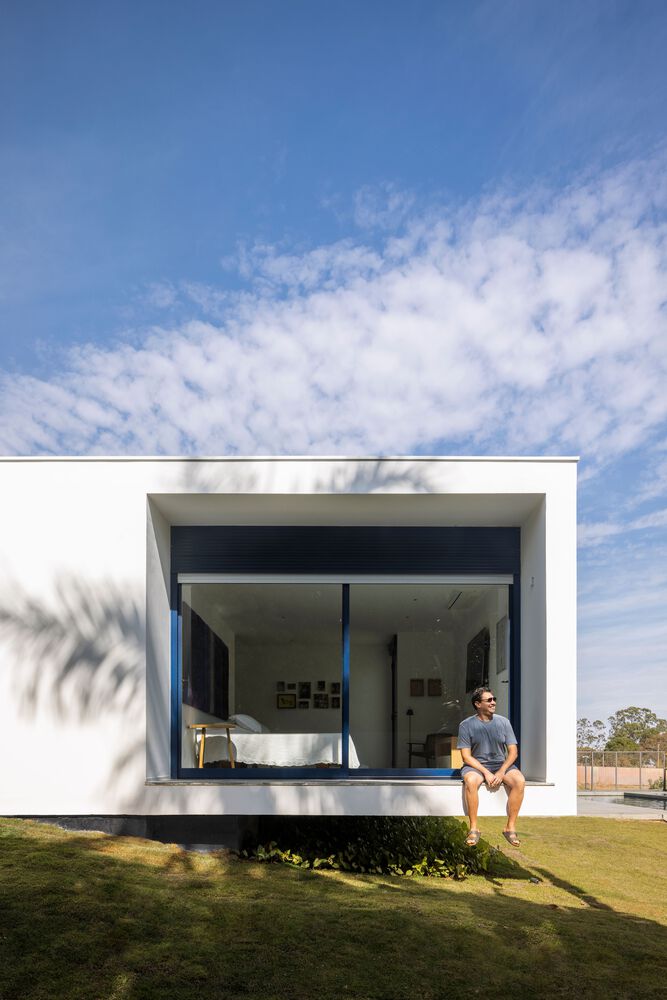 別墅設計,住宅設計案例,BLOCO Arquitetos,巴西,國外別墅設計案例,600㎡,景觀別墅,畫廊住宅