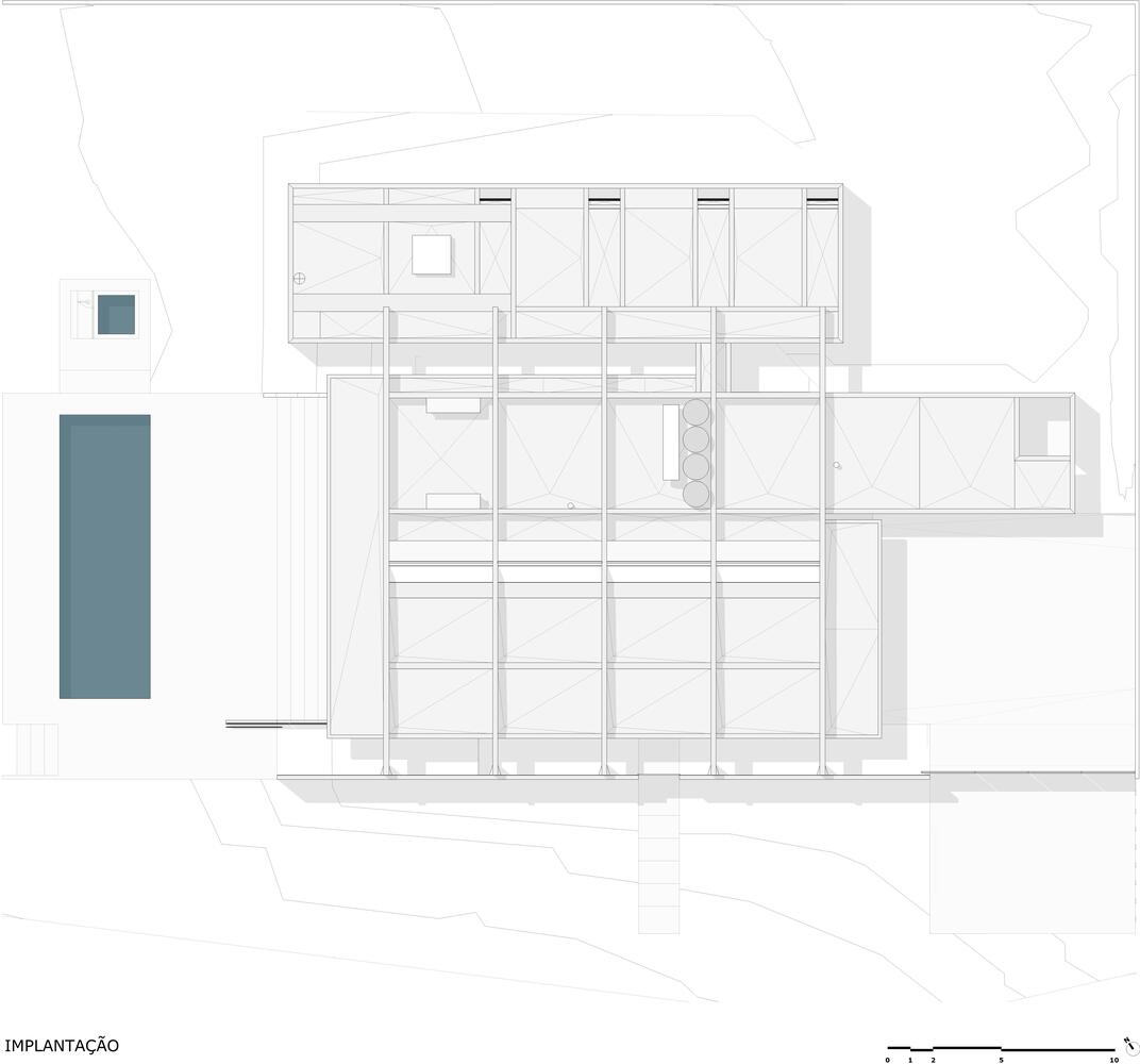 別墅設計,住宅設計案例,BLOCO Arquitetos,巴西,國外別墅設計案例,600㎡,景觀別墅,畫廊住宅