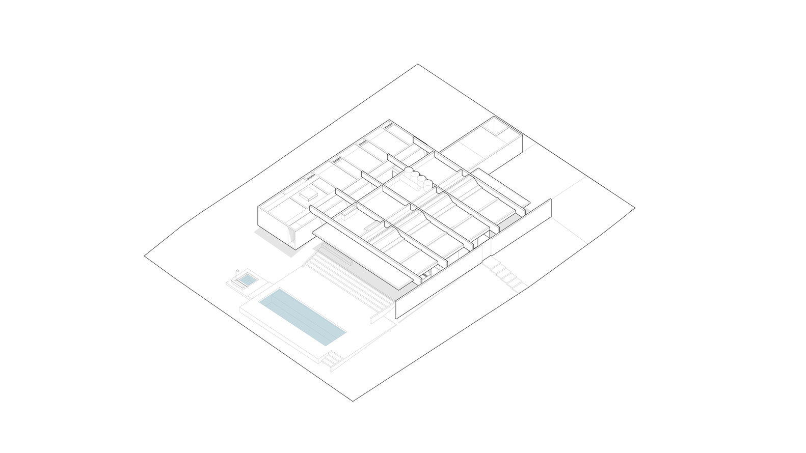 別墅設計,住宅設計案例,BLOCO Arquitetos,巴西,國外別墅設計案例,600㎡,景觀別墅,畫廊住宅