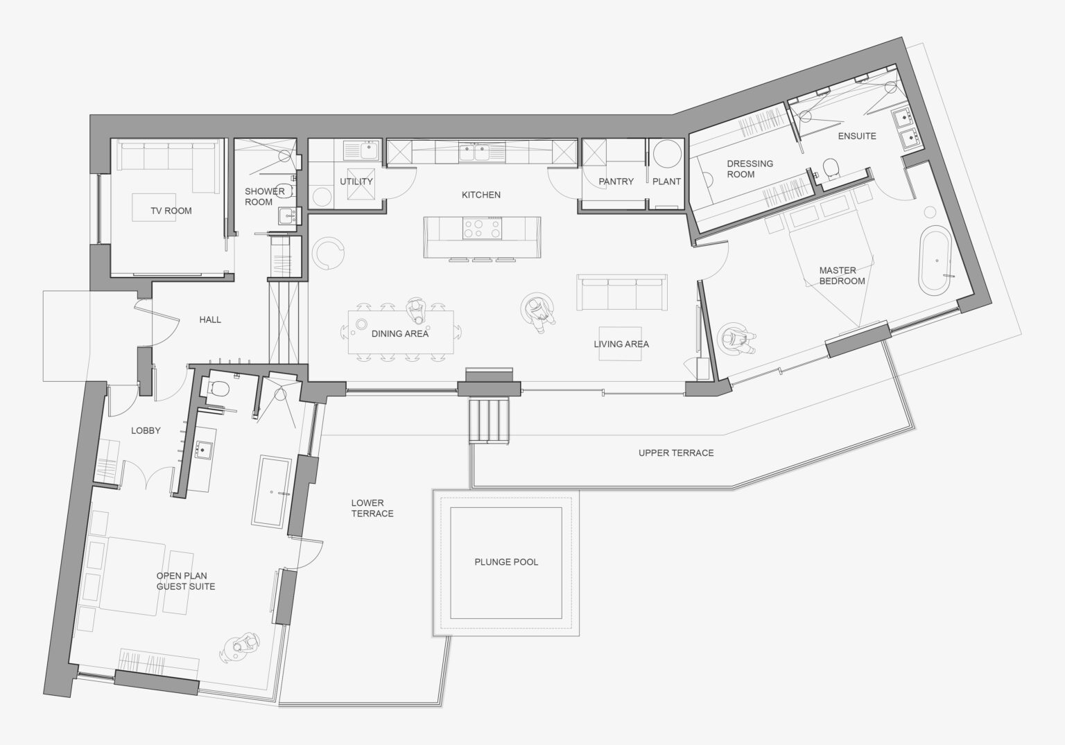 Room,蘇格蘭,住宅設計,200㎡,國外住宅設計案例,極簡風格,極簡主義