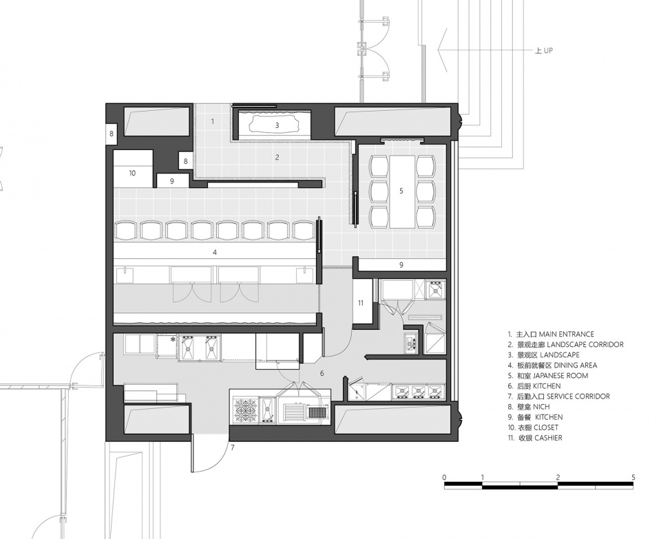 餐廳設計,壽司店設計,壽司店設計案例,溪,上海,Omakase壽司店,日料店設計,UN-GROUP未集建築