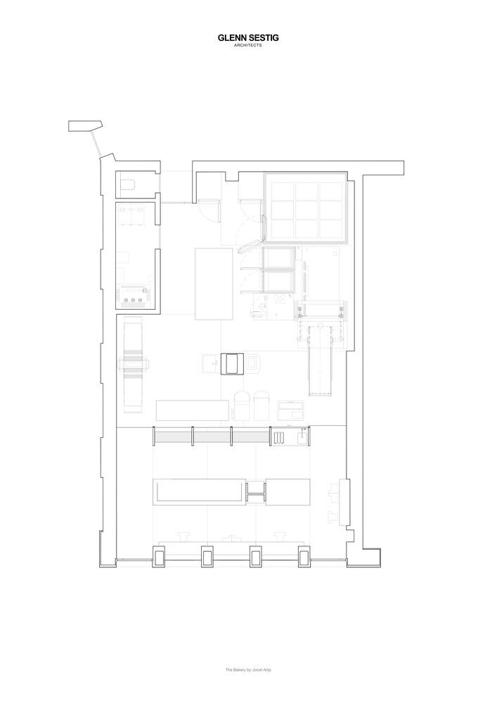 麵包店設計,麵包店設計案例,國外麵包店設計,烘焙店設計,比利時,Joost Arijs 麵包店,124㎡,Glenn Sestig Architects