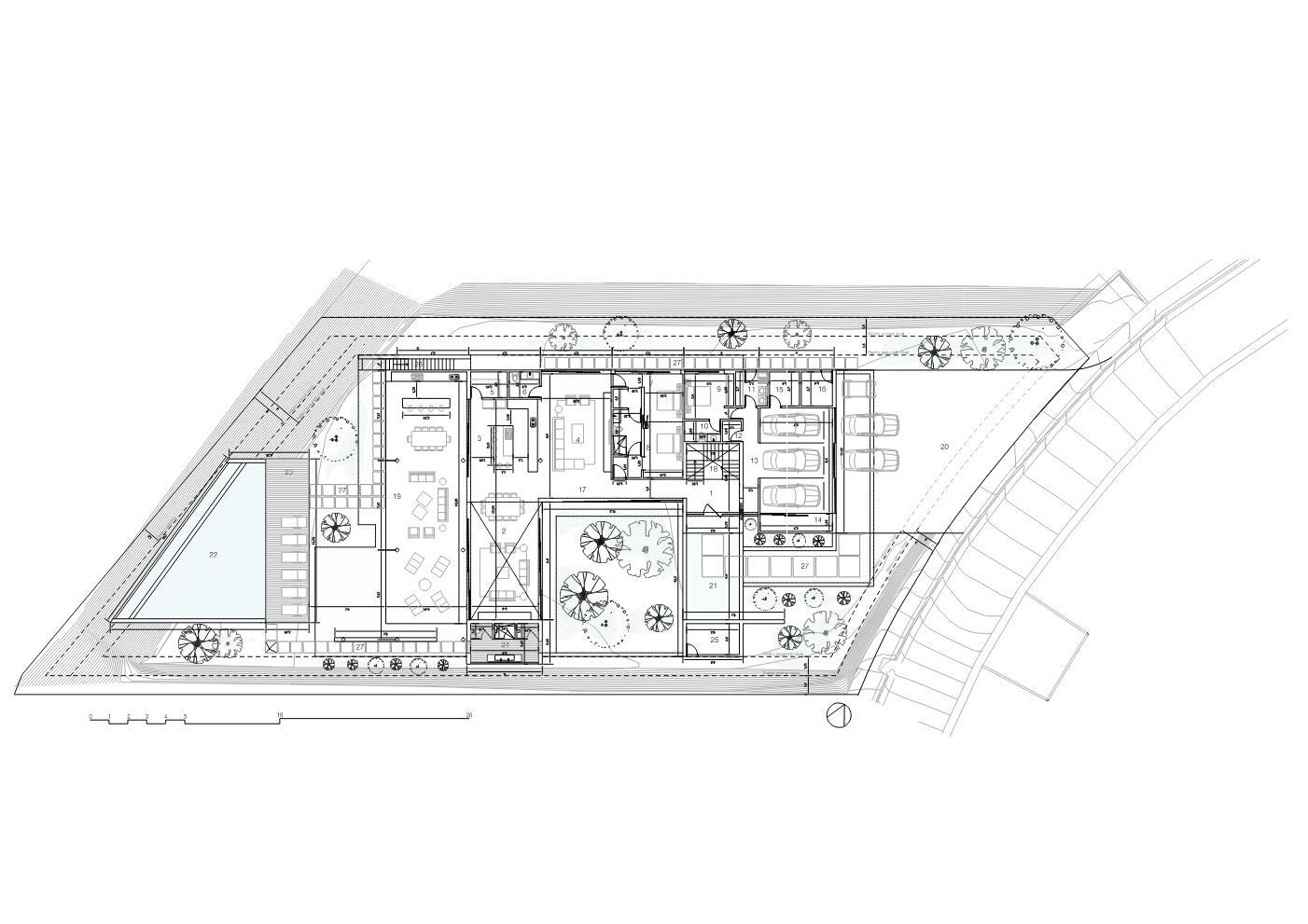 別墅設計,極簡風格別墅設計,Garnier Arquitectos,國外別墅設計案例,哥斯達黎加,開放式別墅,極簡風格別墅,800㎡,庭院別墅