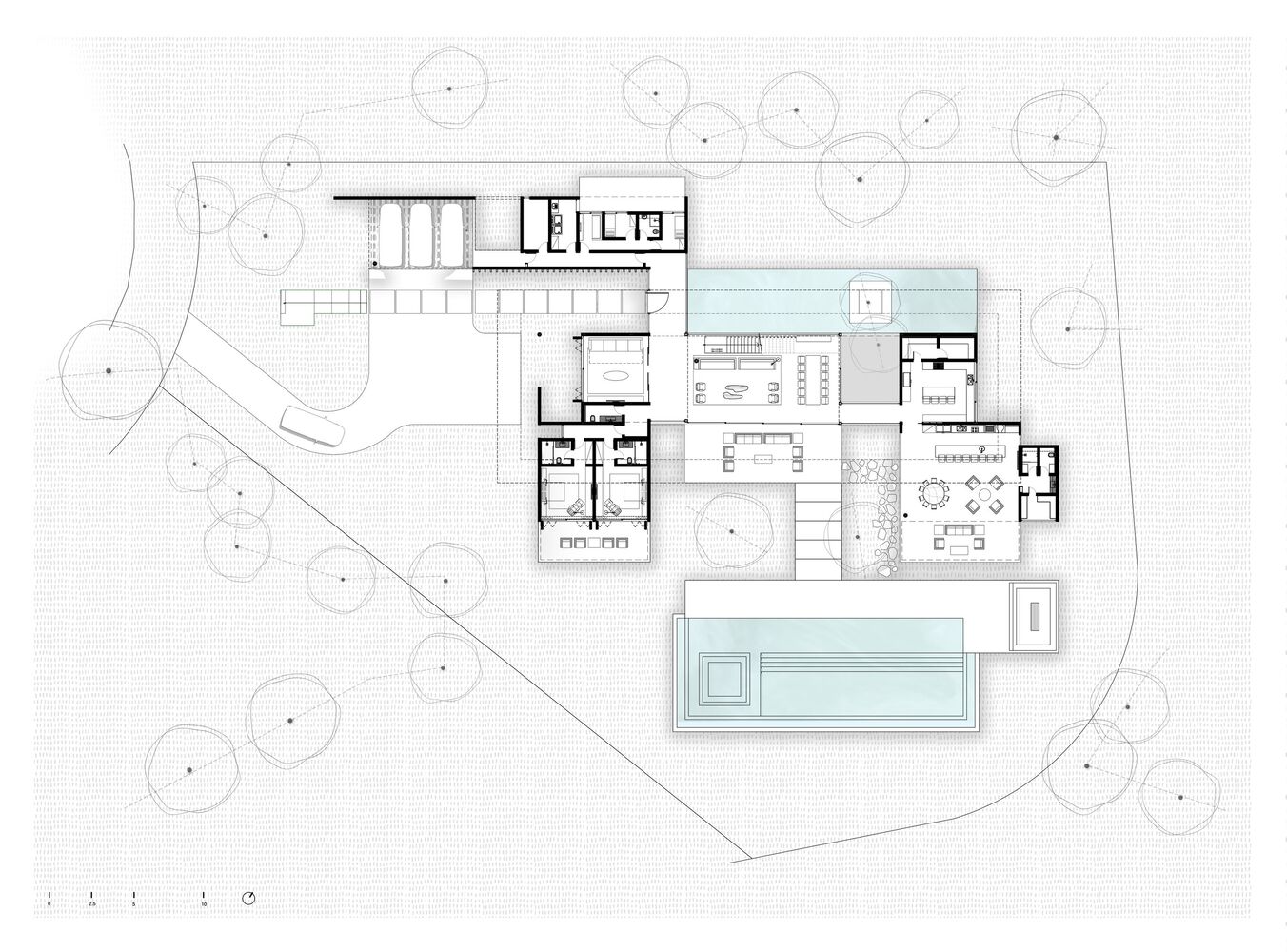 別墅設計,景觀別墅設計,Felipe Caboclo Arquitetura,國外別墅設計案例,巴西,940㎡,別墅泳池