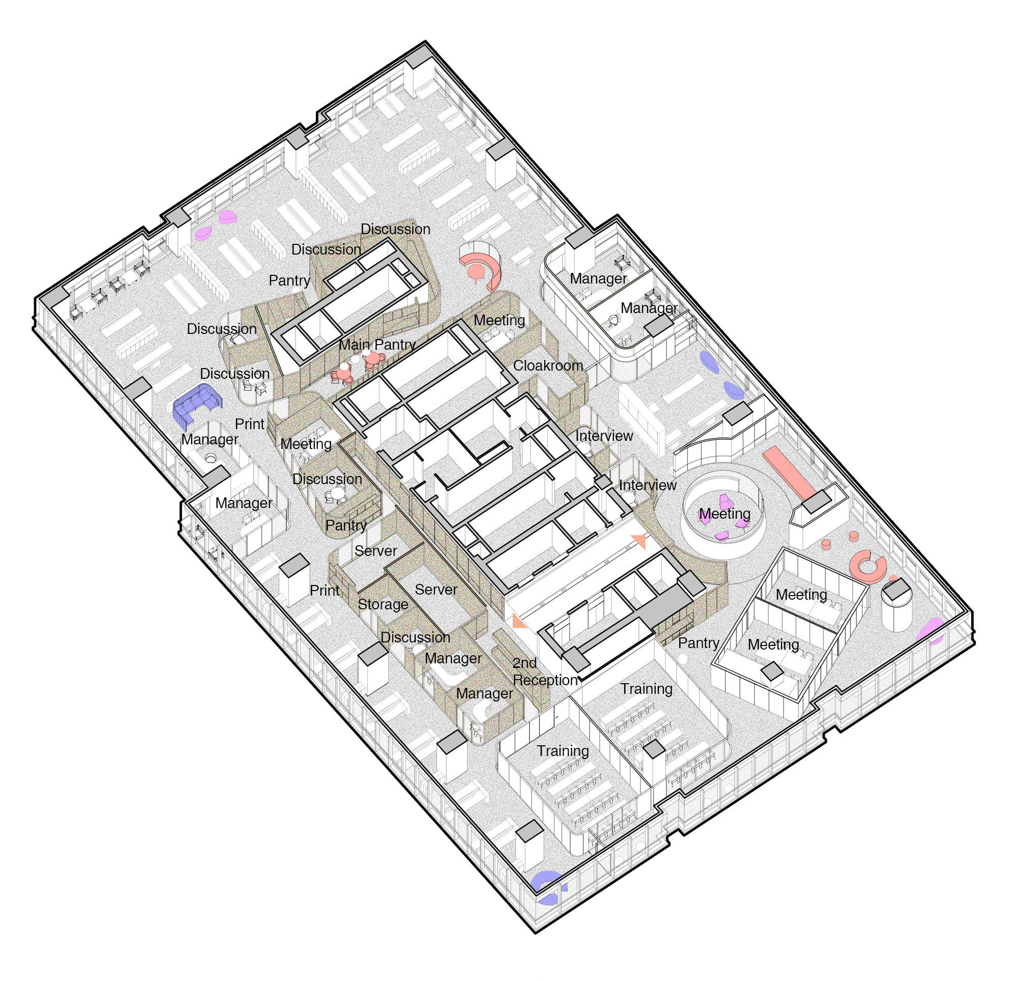 辦公室設計,地產公司辦公室設計,現代風格辦公室設計,辦公室設計方案,辦公室設計案例,辦公室改造,辦公室裝修,萬聲西南城市總部,成都,AND lab 納間建築設計