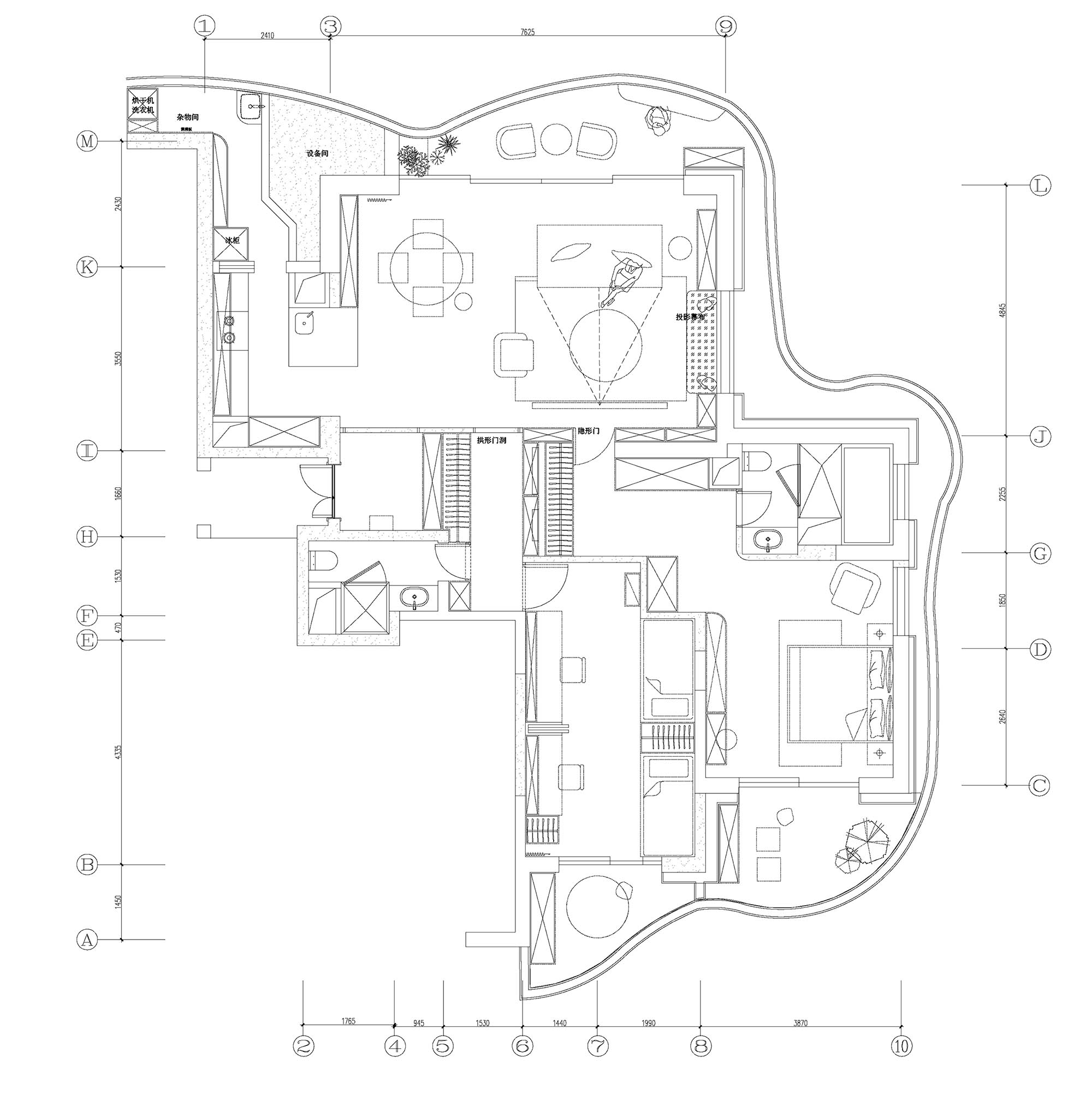 160㎡家裝設計,160㎡,住宅設計案例,住宅設計,法式風格家裝設計,輕奢風格住宅設計,大平層設計,大平層設計案例,大平層設計方案,上海,陸家嘴九廬細節藏藝雅中拾趣,示覺設計