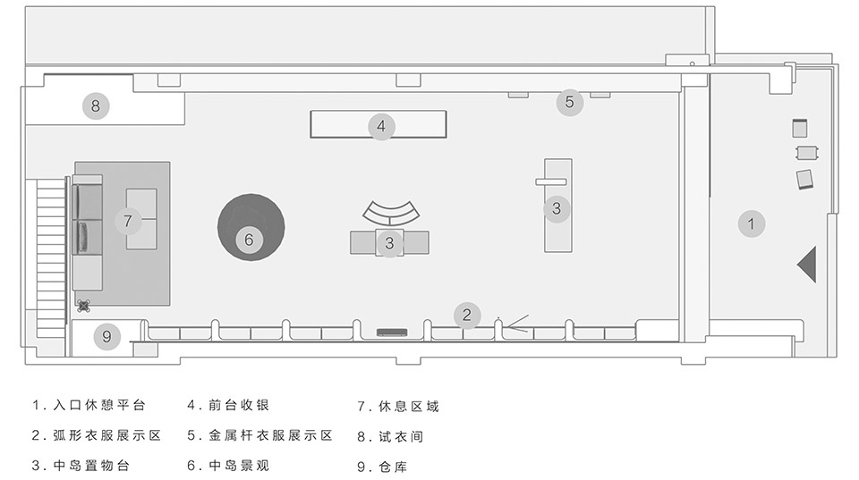 零售店設計,服裝零售店設計,服裝店設計,買手店設計,零售店設計案例,零售店設計方案,服裝買手店設計,湖北,HUIZI女裝買手店,本樣建築設計