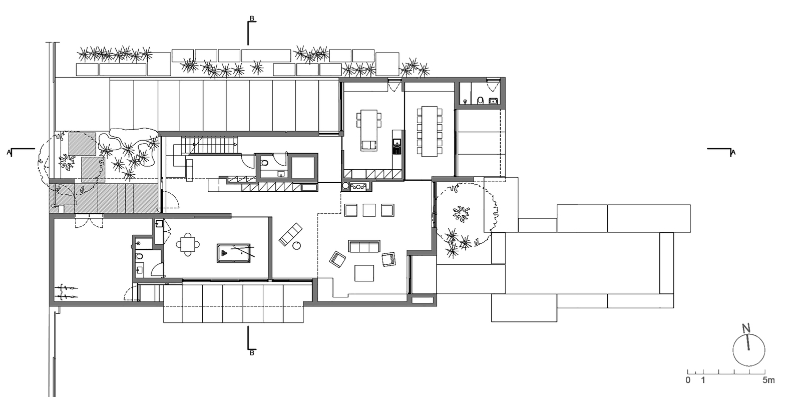 住宅設計,別墅設計案例,Topos Atelier de Arquitectura,庭院別墅,葡萄牙,國外住宅設計案例,630㎡,波爾圖,極簡主義,庭院別墅