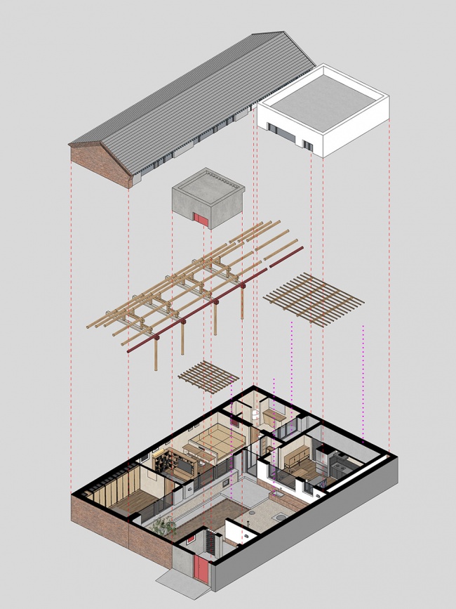 210㎡住宅設計,210㎡,老房改造,舊宅翻新,住宅設計,住宅設計案例,庭院住宅設計,院子改造,北京,冬日凡居,鱗見設計工作室