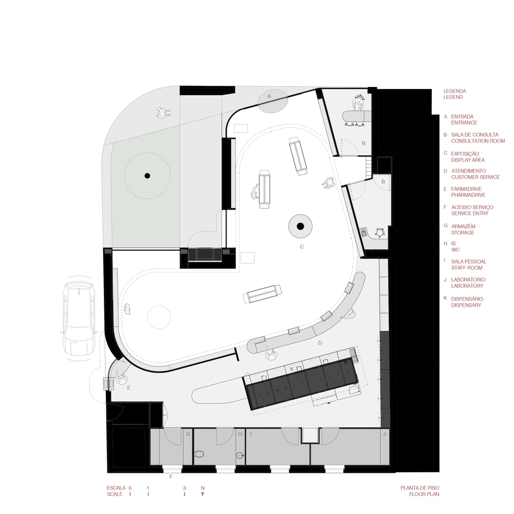 Tsou Arquitectos,278㎡,社區藥店,創意藥店,葡萄牙,藥店設計