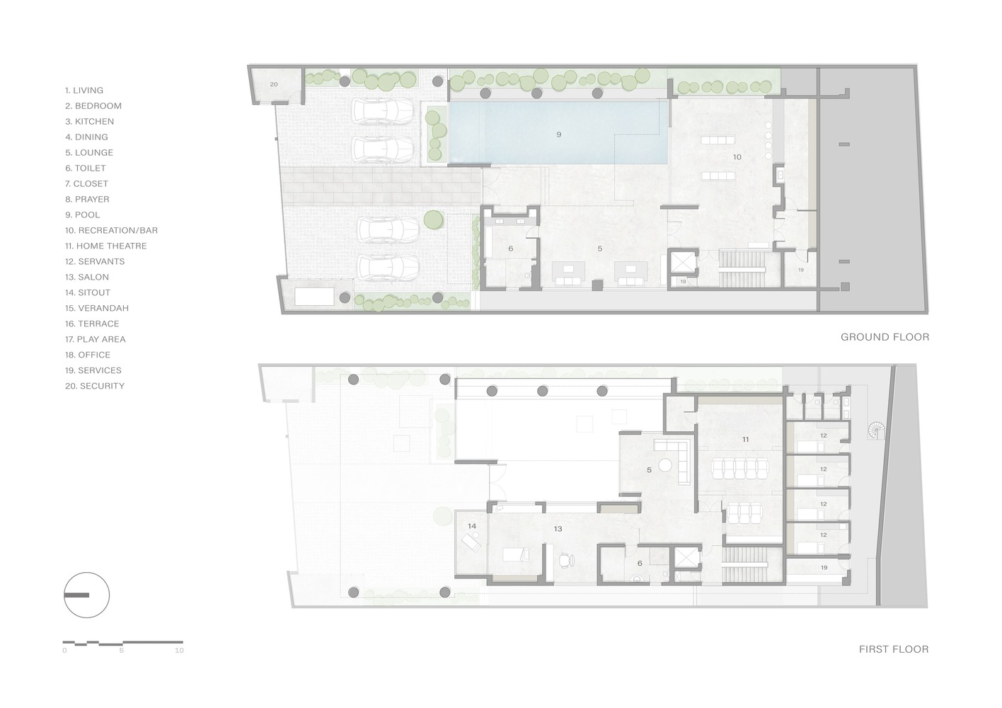 Spacefiction Studio,印度,別墅設計案例,別墅設計,2500㎡,別墅裝修效果圖,別墅旋轉樓梯,現代風格別墅,度假別墅