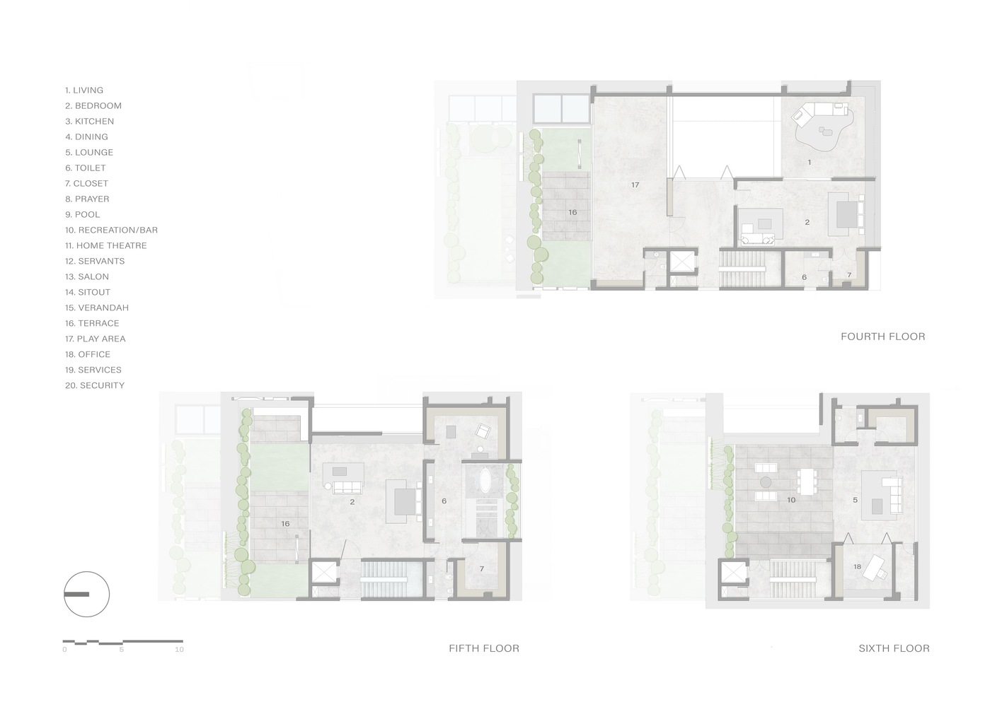 Spacefiction Studio,印度,別墅設計案例,別墅設計,2500㎡,別墅裝修效果圖,別墅旋轉樓梯,現代風格別墅,度假別墅