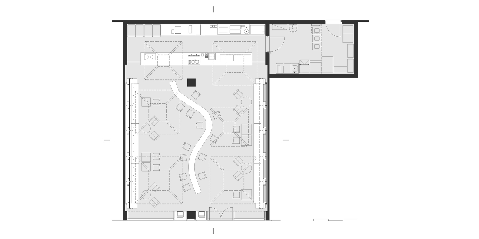 咖啡店設計,咖啡店設計案例,咖啡店設計方案,JPG.ARQ,巴西,咖啡店裝修,We Coffee,咖啡廳