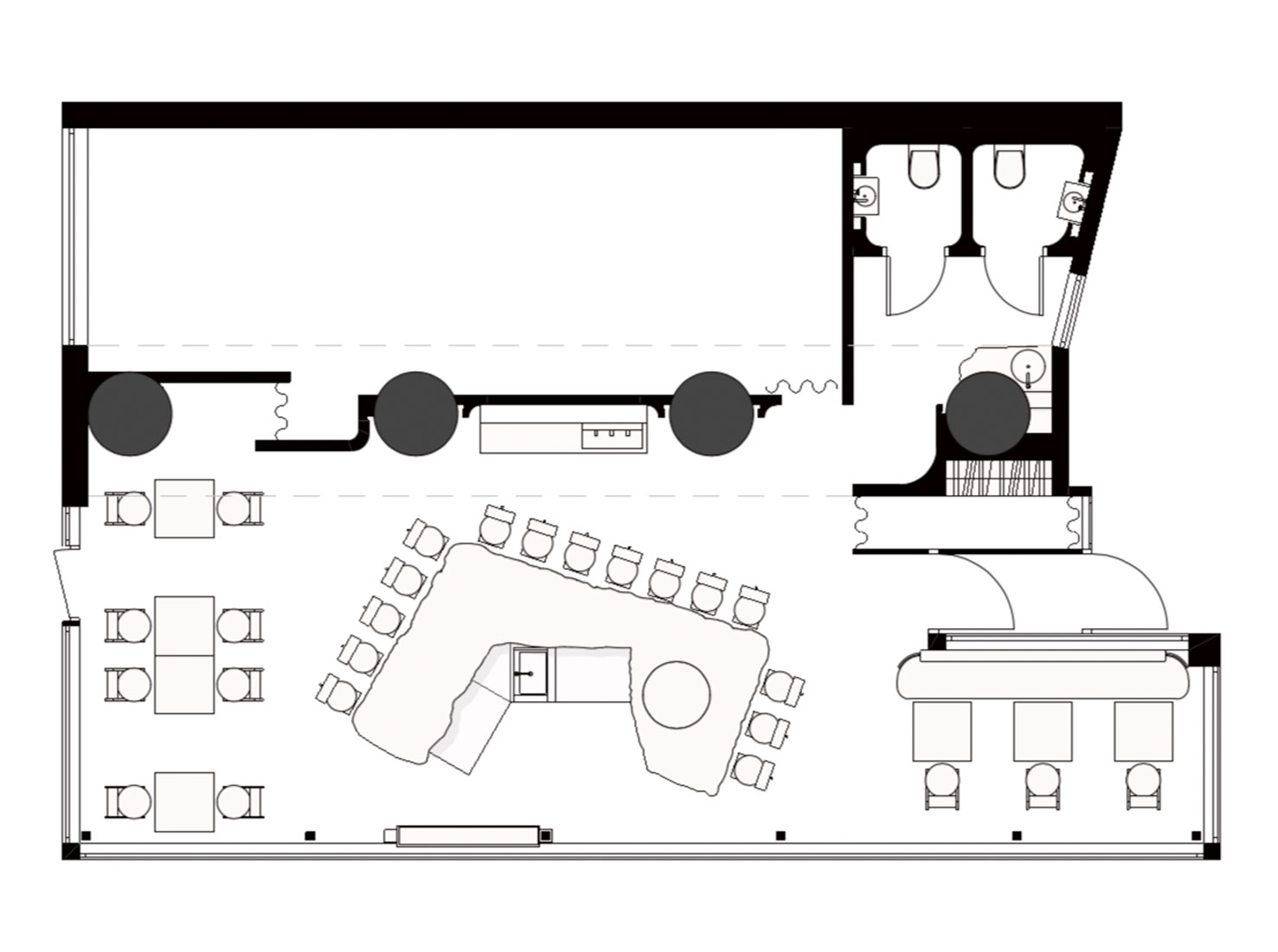 餐廳設計,休閑餐廳設計,餐廳裝修,餐廳設計案例,Line Design Studio,餐廳設計方案,加裏寧格勒,酒吧餐廳