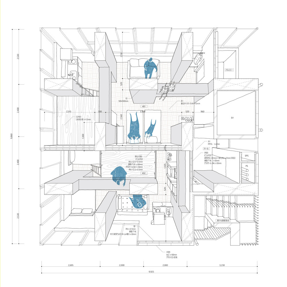 酒店設計,酒店設計案例,日本,Hiroyuki Ito Architects,東京,PRISM Inn Ogu Hotel,酒店設計案例,極簡酒店,極簡風格設計