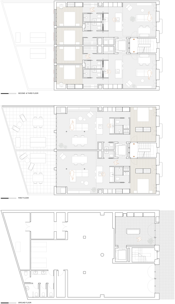 Nook Architects,公寓設計,小戶型設計,西班牙,公寓設計案例,公寓設計方案,巴塞羅那,酒店式公寓,現代風格小公寓,極簡風格,公寓改造