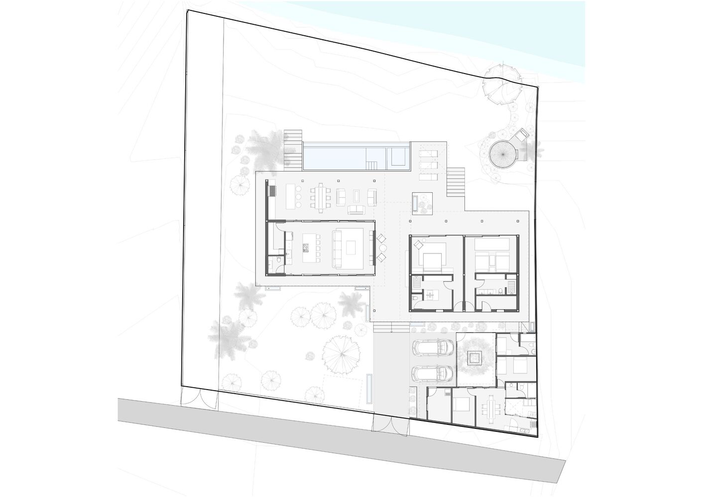 YDR estudio + AR estudio ,別墅設計,開放式,湖景別墅,別墅設計案例,別墅設計方案,300㎡