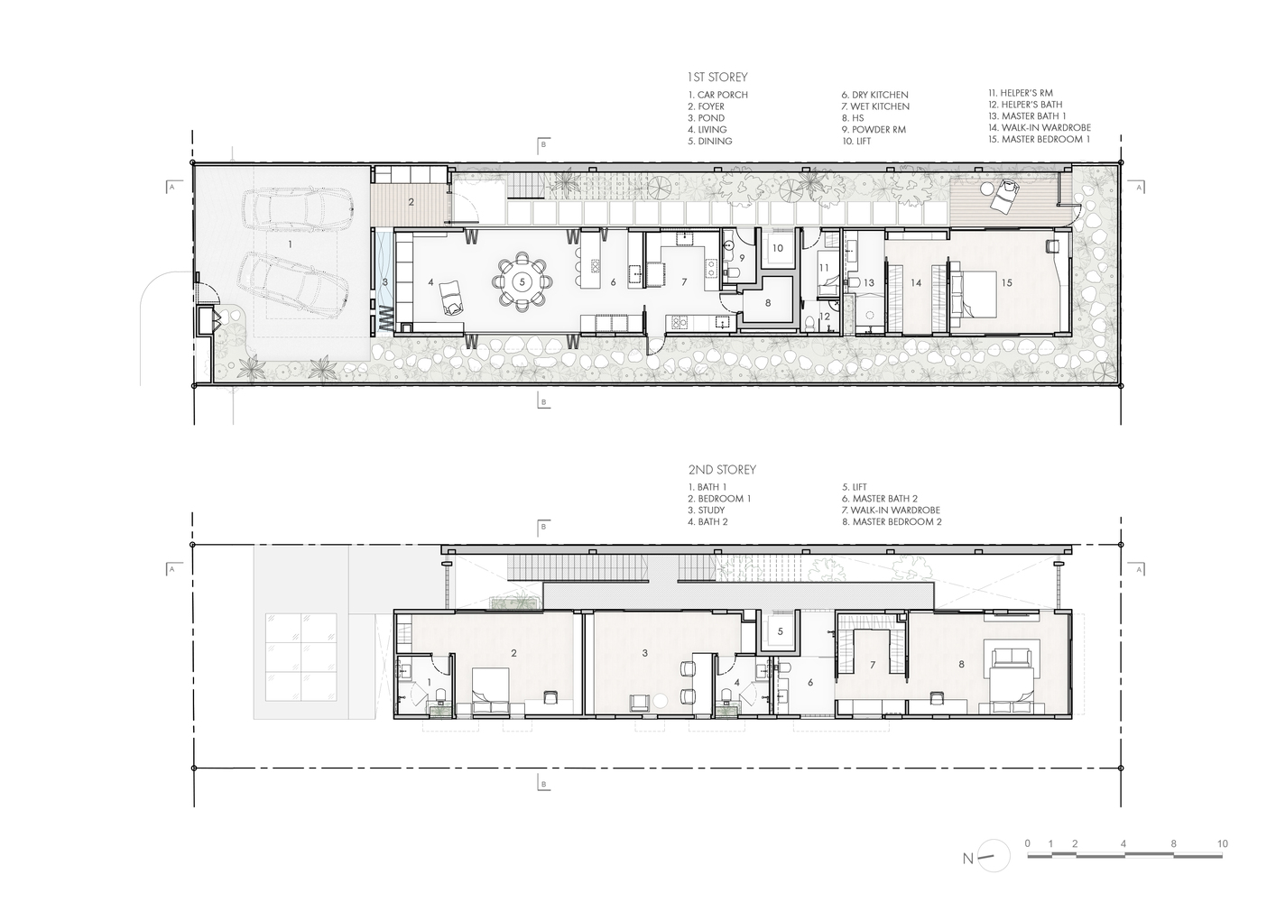 ZIVY ARCHITECTS,新加坡,別墅設計案例,景觀別墅,別墅景觀設計,715㎡,庭院別墅