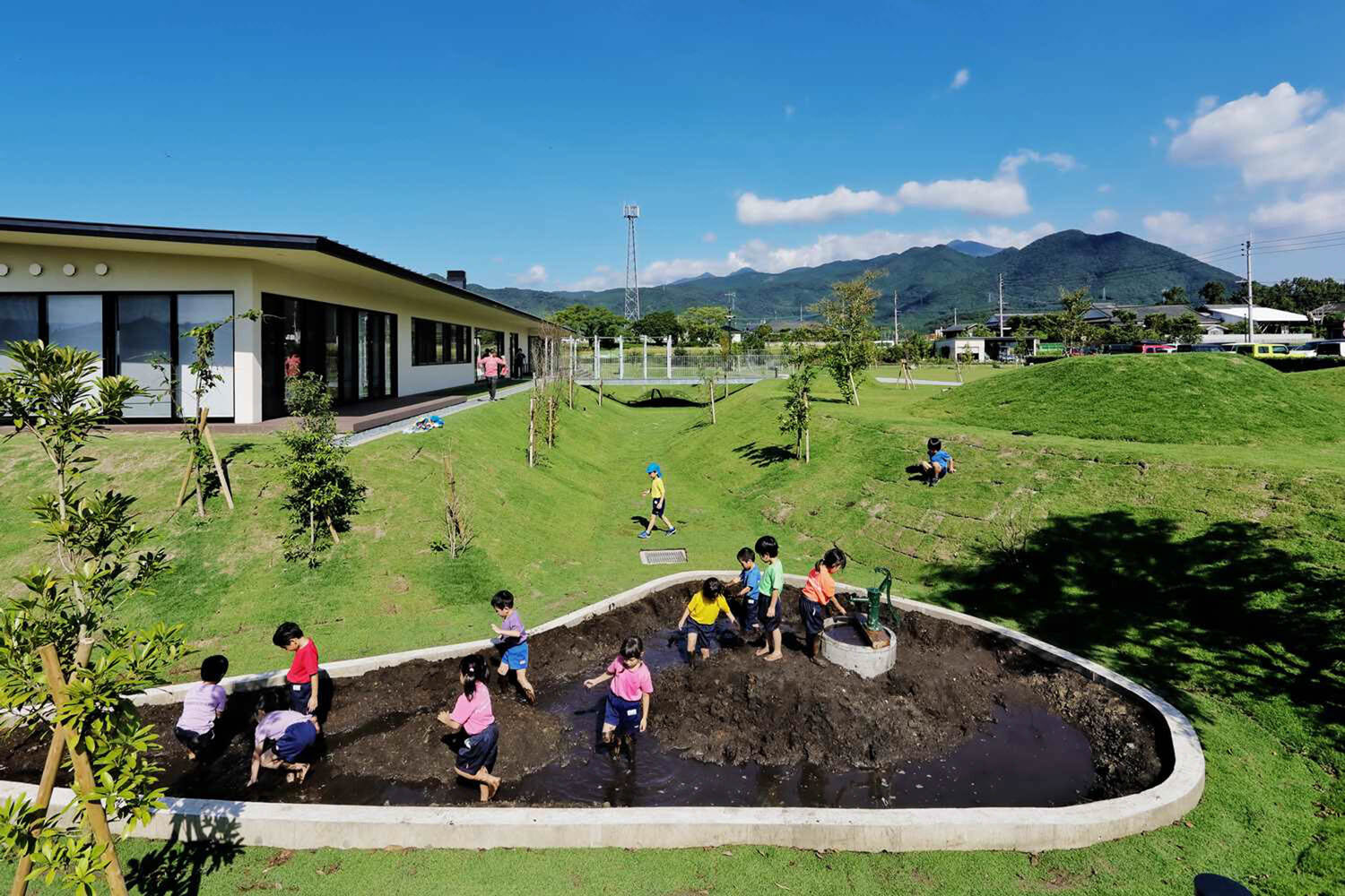 幼兒園設計,日比野設計,校園設計,學校設計,幼兒園設計案例,幼兒園設計方案,建築設計,教育建築設計,日本鹿屋,KFB幼兒園+保育所,保育所設計