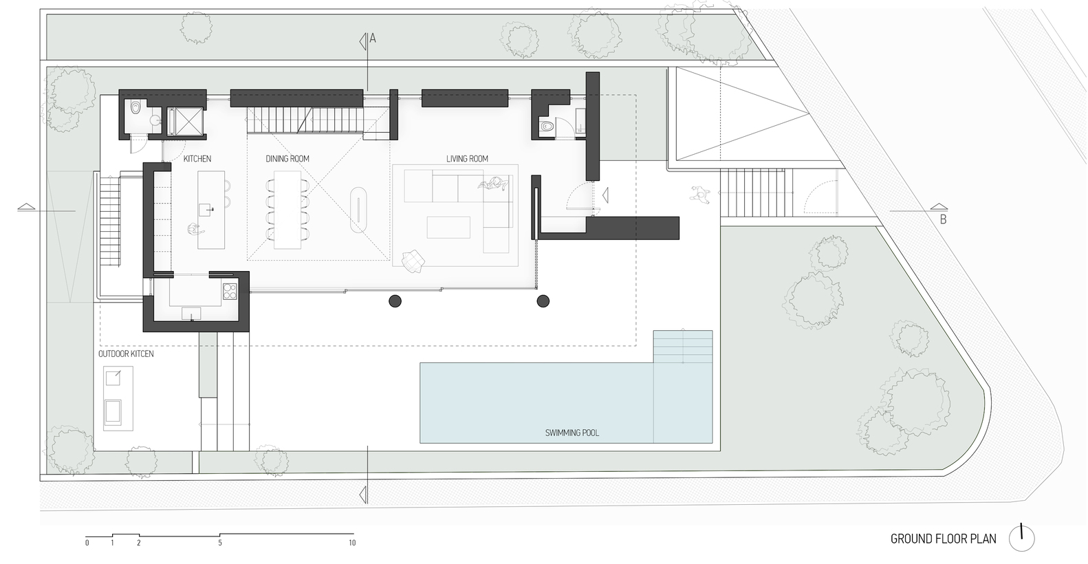 Desypri&Misiaris Architecture,希臘,別墅設計案例,庭院別墅,別墅景觀設計,325㎡,庭院別墅,開放式別墅