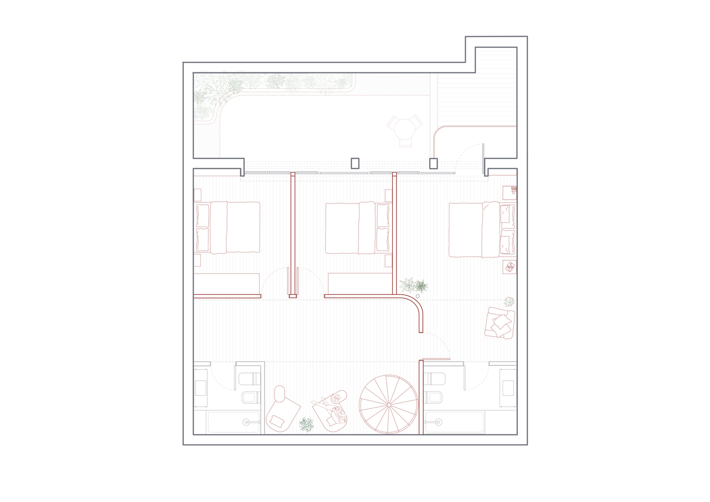 Dodds Estudio,住宅設計,閣樓設計案例,185㎡,建築改造,閣樓公寓,倉庫改造,閣樓改造,loft