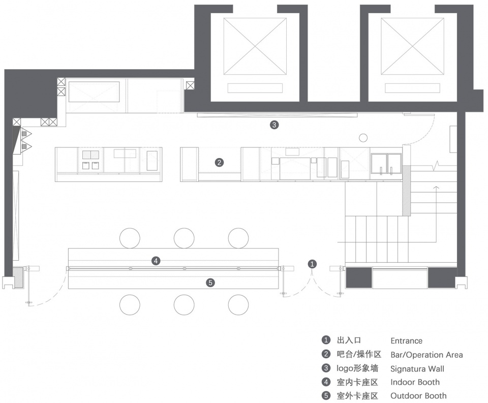 咖啡店設計,社區咖啡店設計,咖啡店設計案例,咖啡店設計方案,街邊咖啡店,深圳,深圳Lotta安居博文苑,如室建築設計事務所