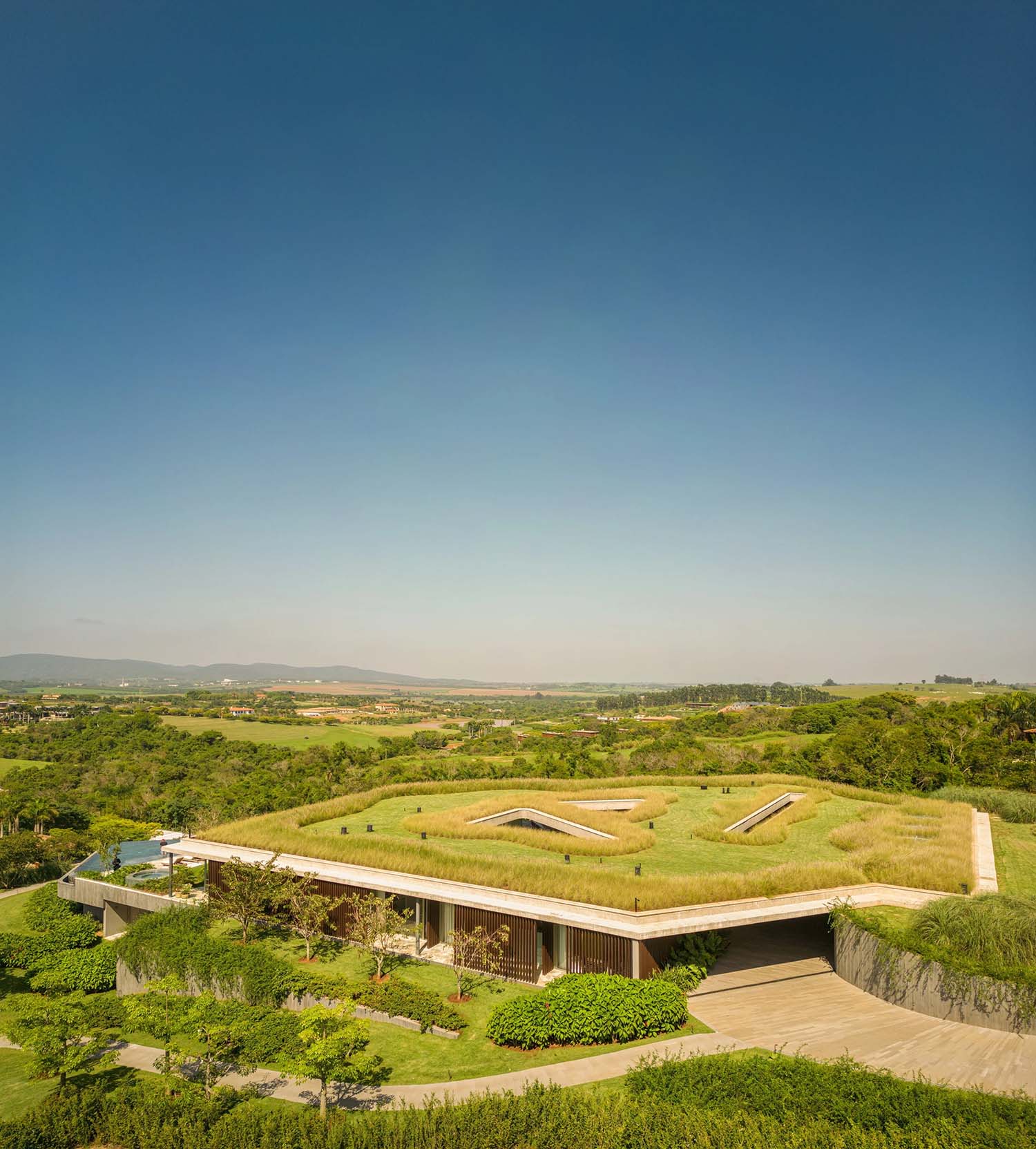 Bernardes Arquitetura,別墅設計,巴西,森林景觀別墅,別墅設計案例,別墅設計方案,景觀別墅,原木色,混凝土